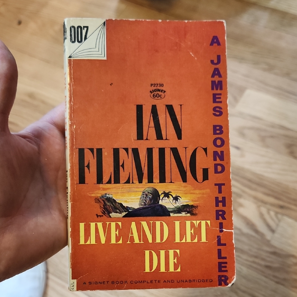 Ian Fleming Live And Let Die Vintage Paperback 1954 27th Printing Rare Book